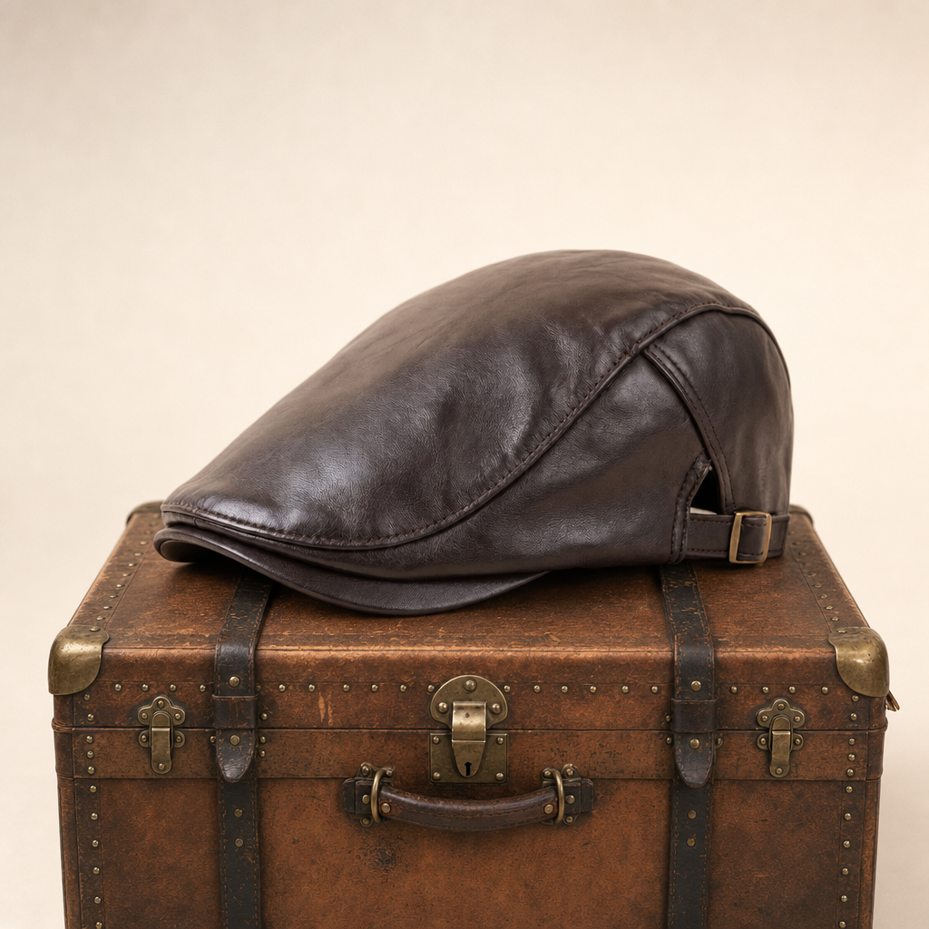 Leren chauffeurspet — ZOETERWOUDE