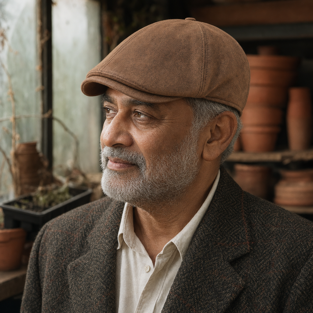 Kunstleren flatcap — GOOR