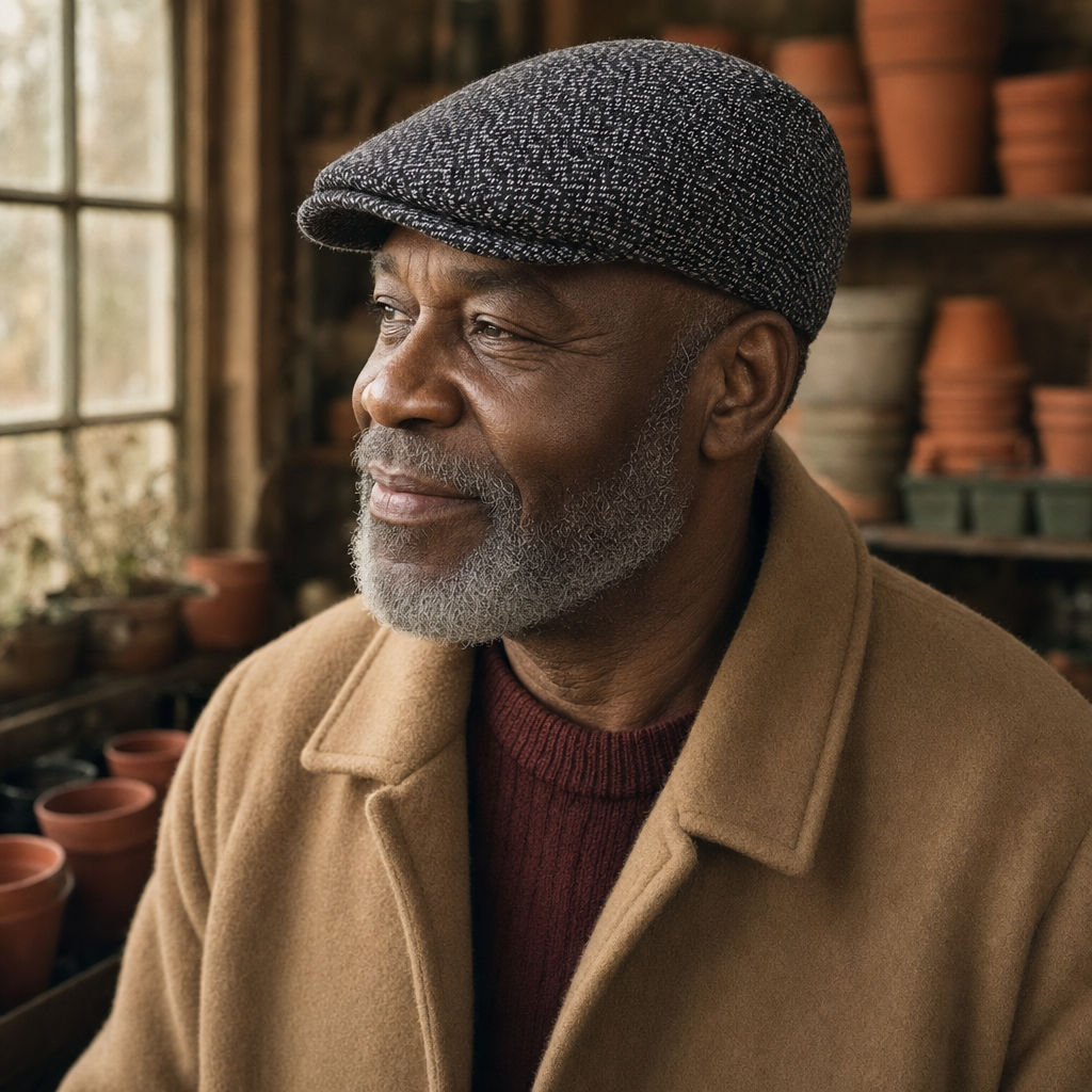Tweed flatcap — DOKKUM