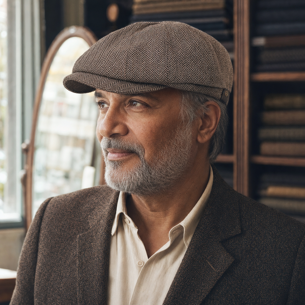 Wollen flatcap met visgraat — ZWIJNDRECHT