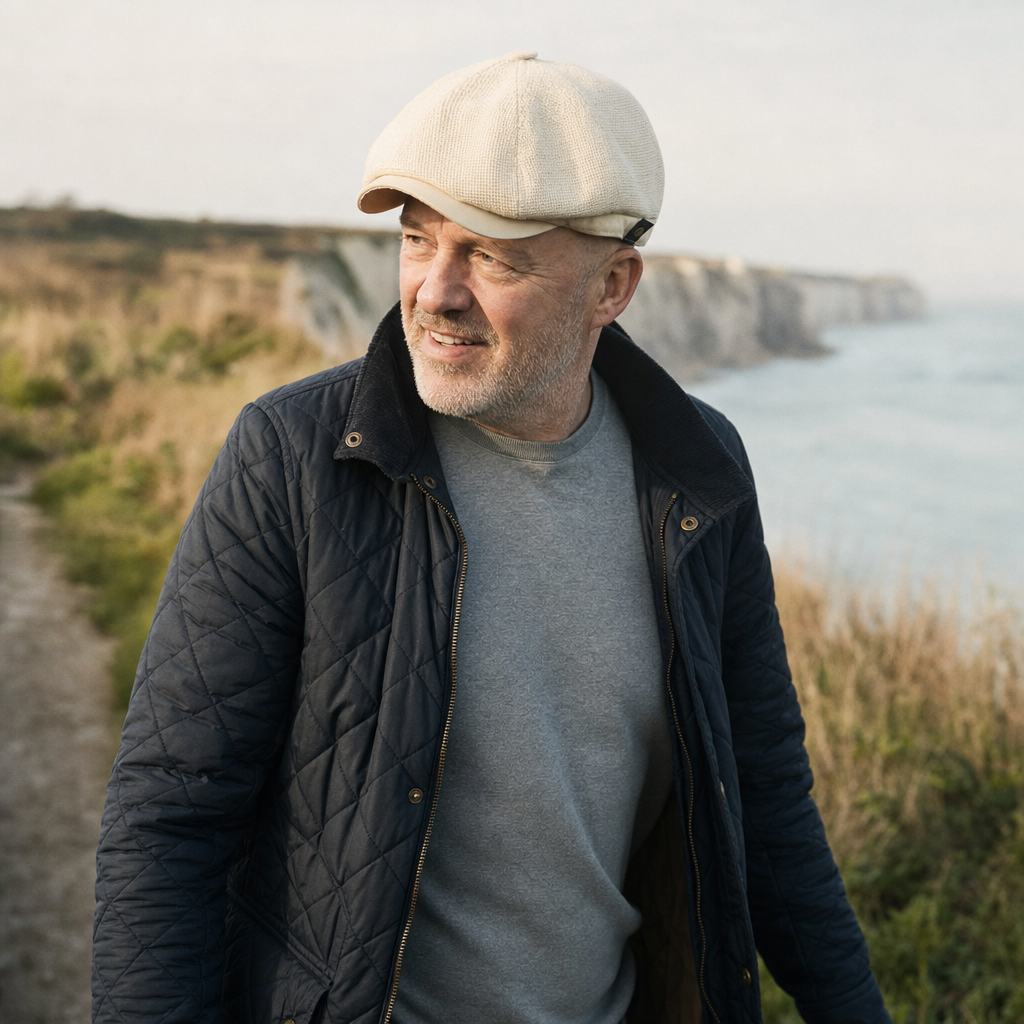 Linnen flatcap — BUDEL