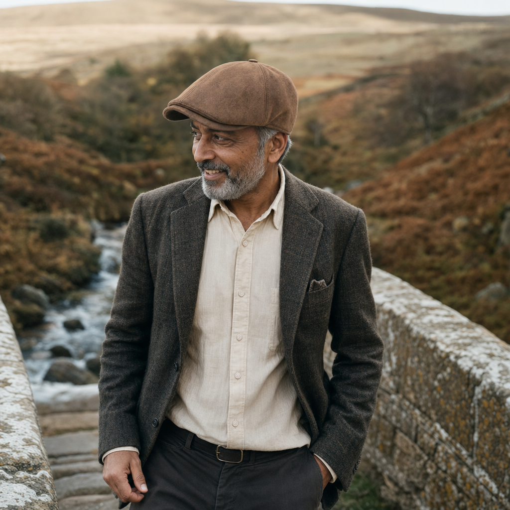 Kunstleren flatcap — GOOR