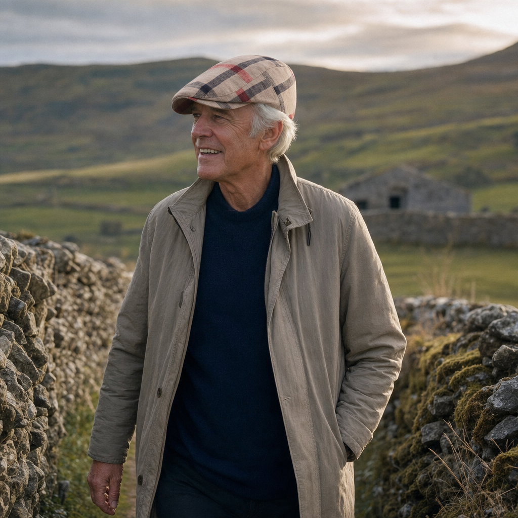 Katoenen flatcap met ruit — TER APEL