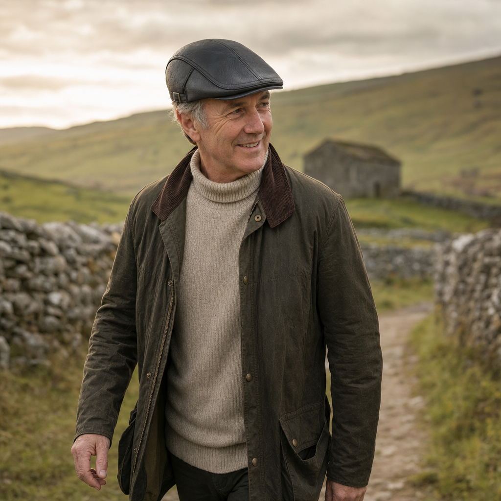 Leren flatcap — WOLPHAARTSDIJK