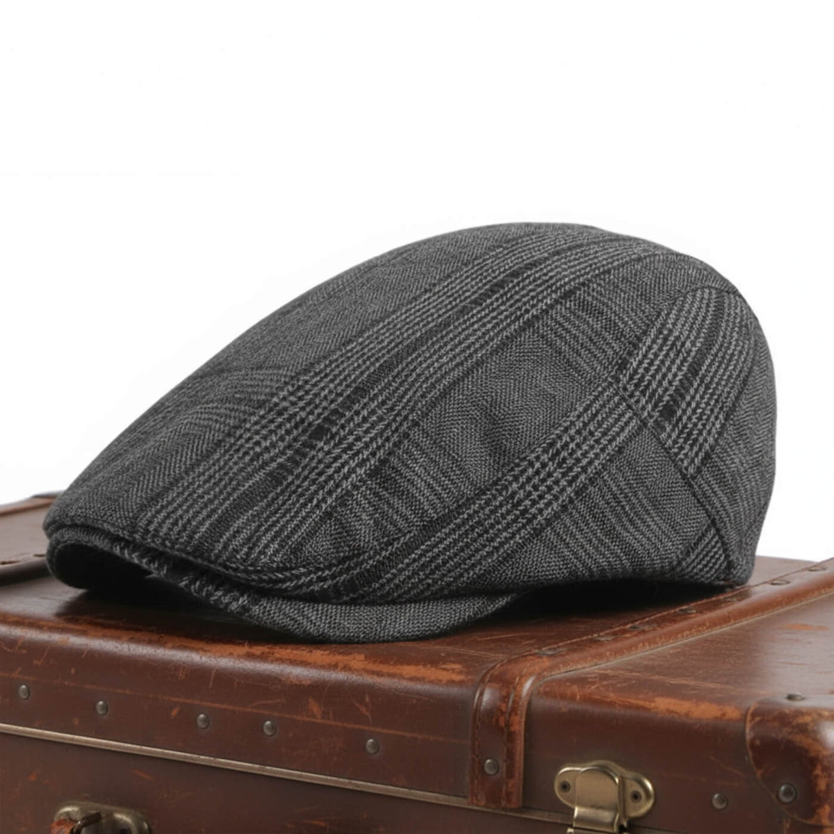 Katoenen flatcap met ruit — OOTMARSUM