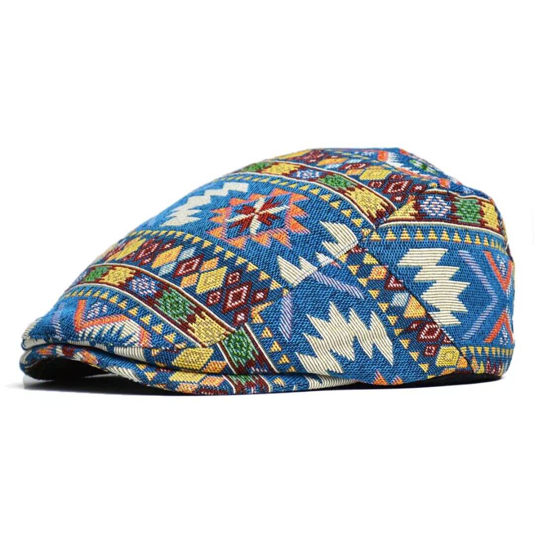 Katoenen flatcap met ruit — MEPPEL