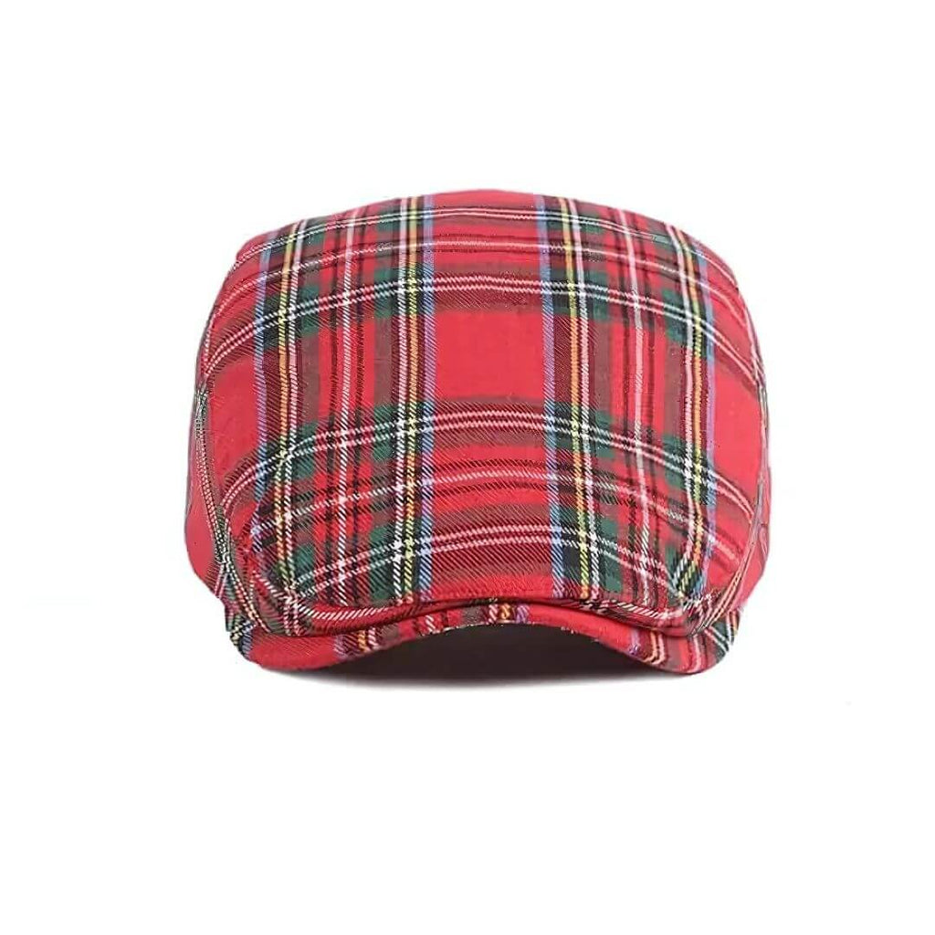 Katoenen ivy cap met tartan — BLEISWIJK