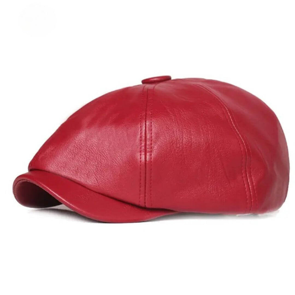 Leren flatcap — VORDEN