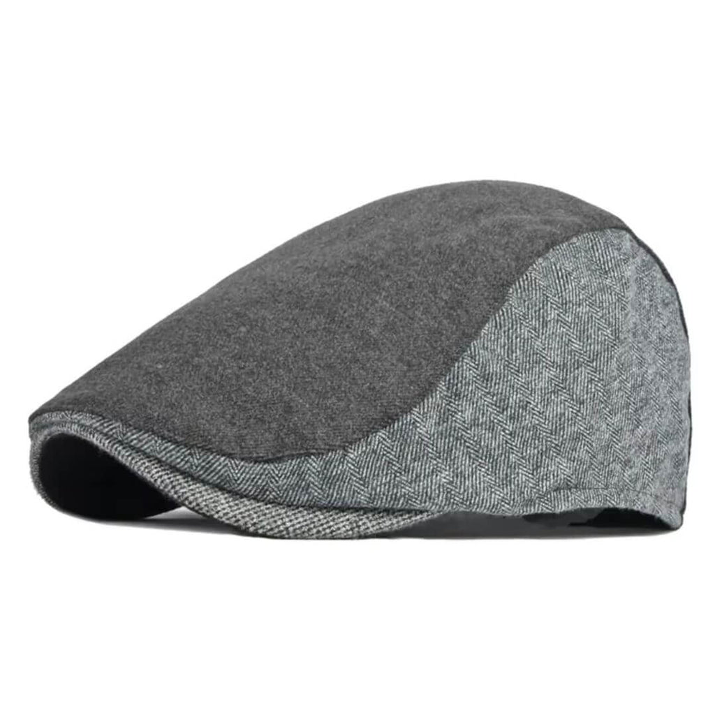 Katoenen flatcap met visgraat — POELDIJK