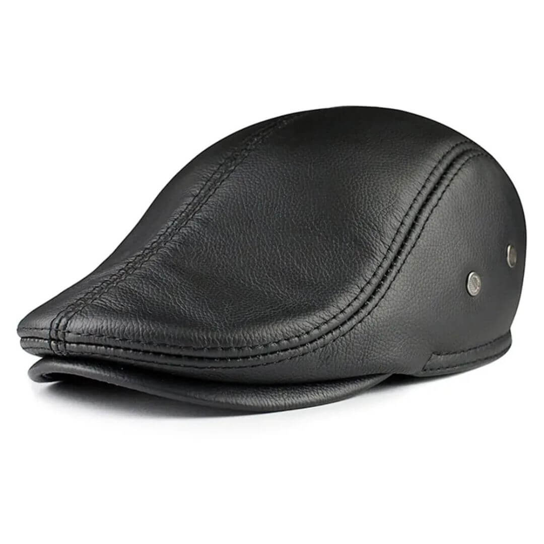 Leren ivy cap — SILVOLDE