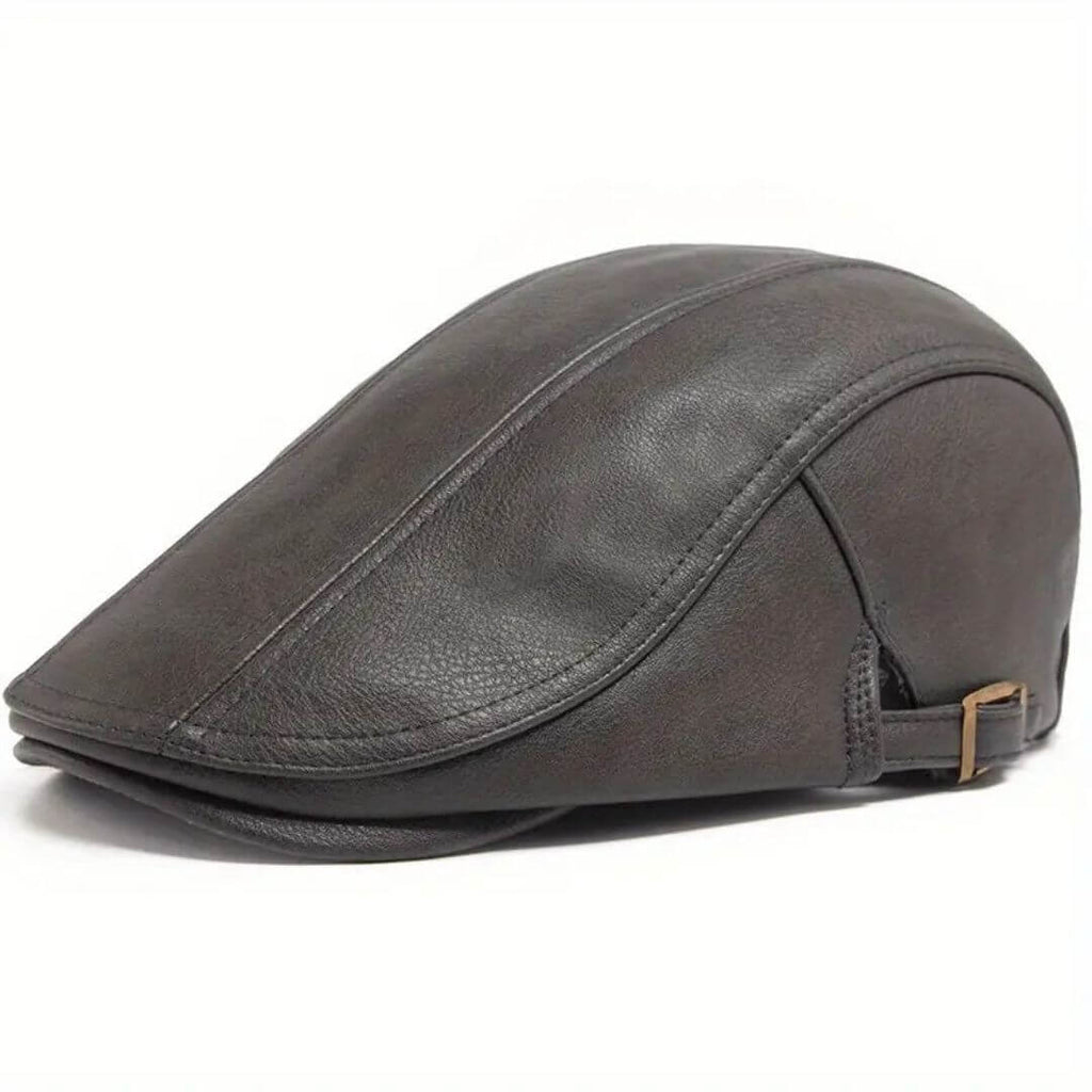 Leren flatcap — MAASBRACHT