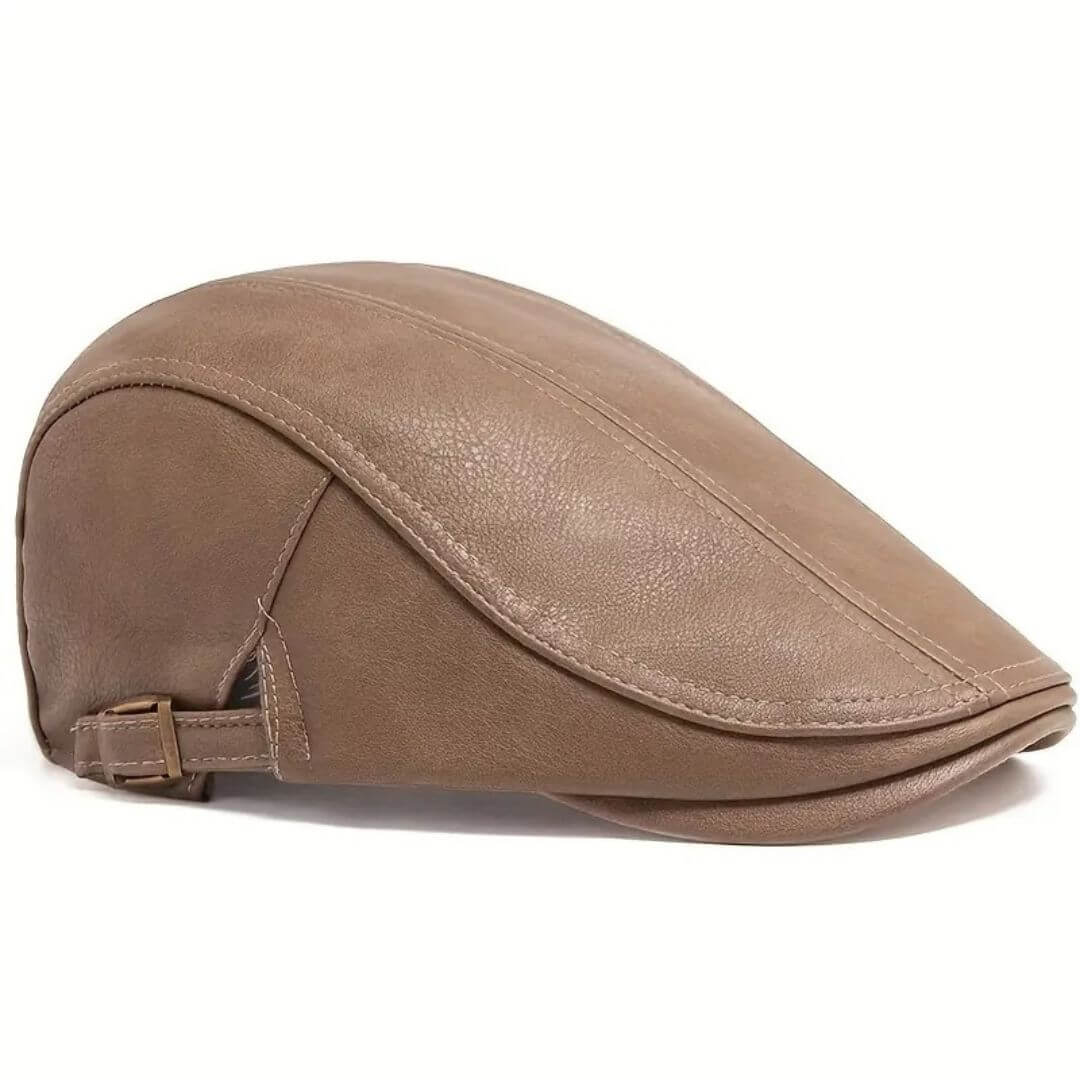 Leren flatcap — MAASBRACHT