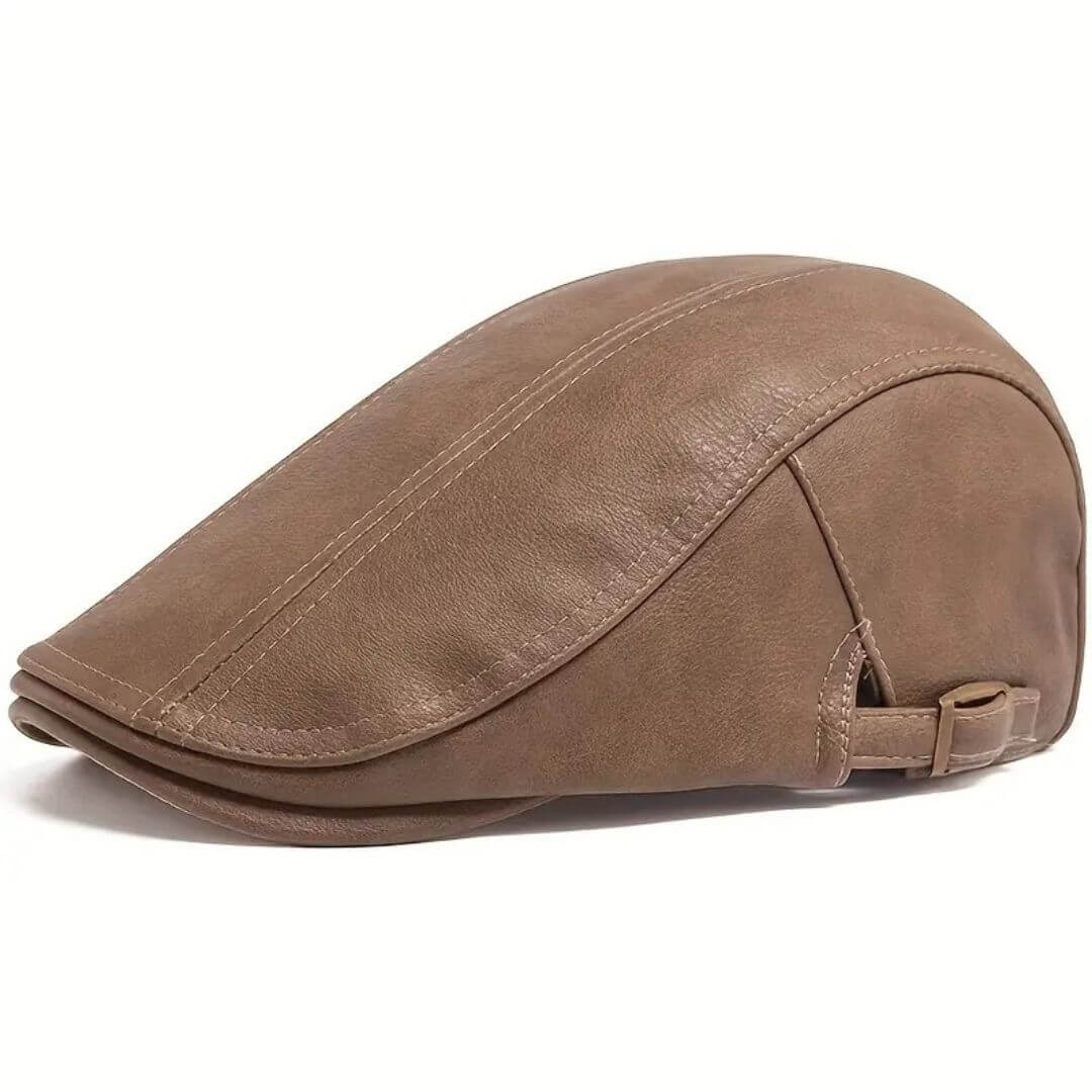 Leren flatcap — MAASBRACHT