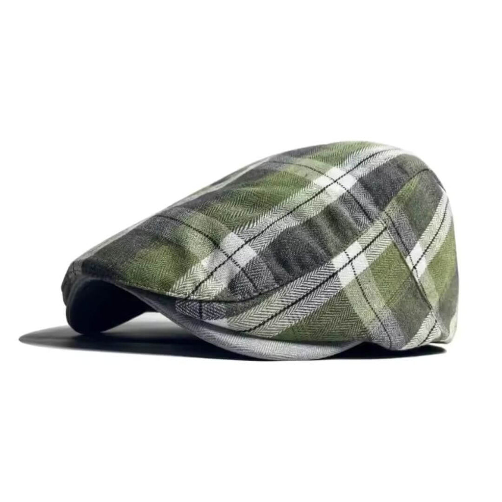 Katoenen flatcap met ruit — AALSMEER