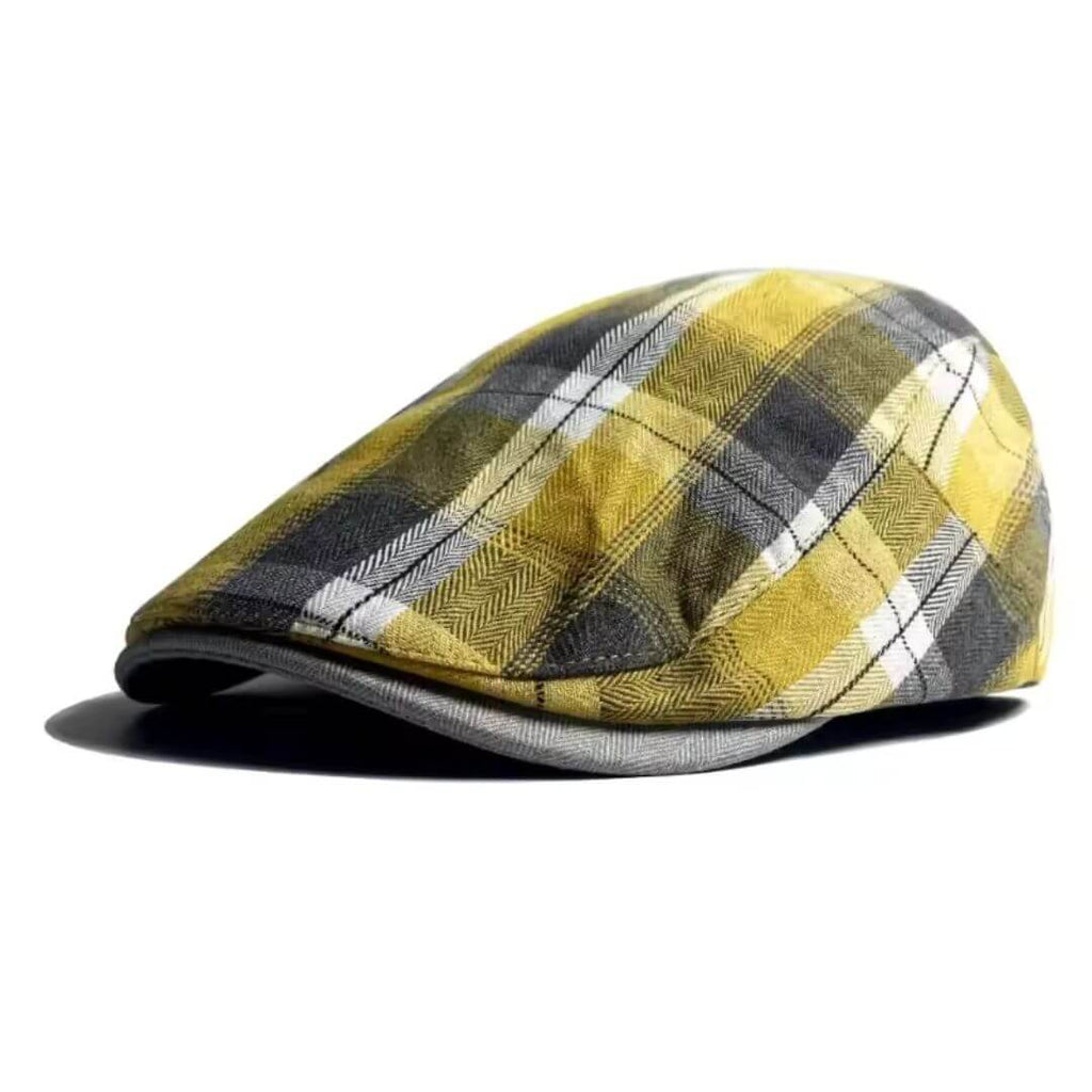 Katoenen flatcap met ruit — AALSMEER