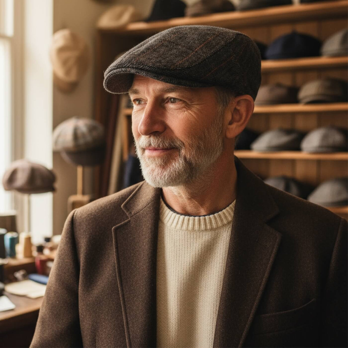 Flatcap van wolmix — MILL