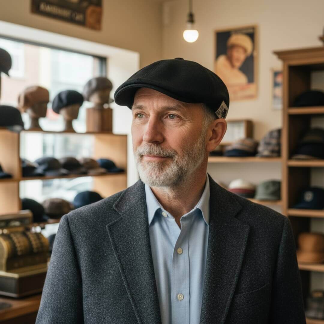 Katoenen flatcap — EMMER COMPASCUUM