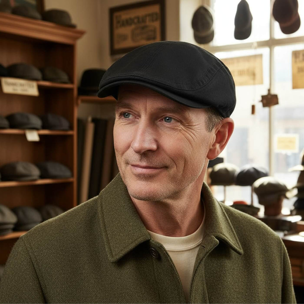 Katoenen flatcap — LEIDEN