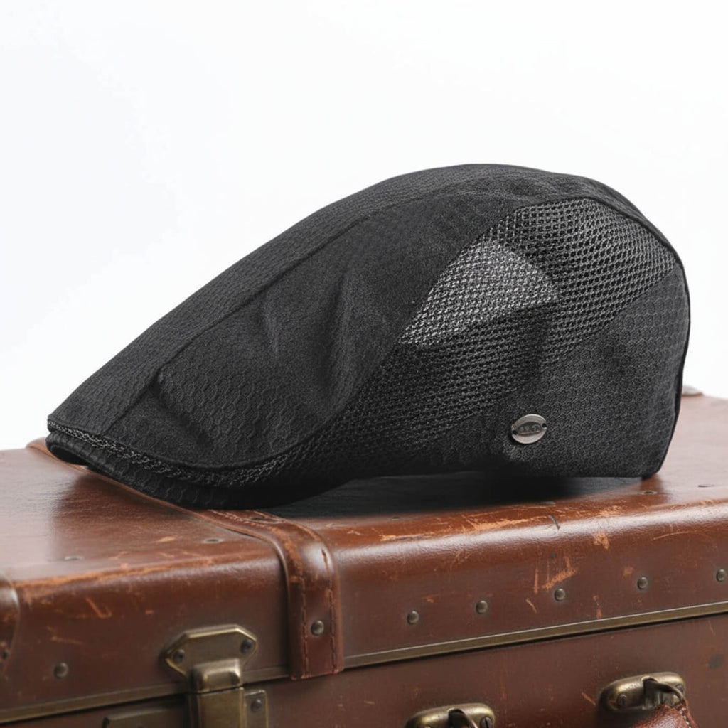 Flatcap van acryl met ruitpatroon — CALLANTSOOG