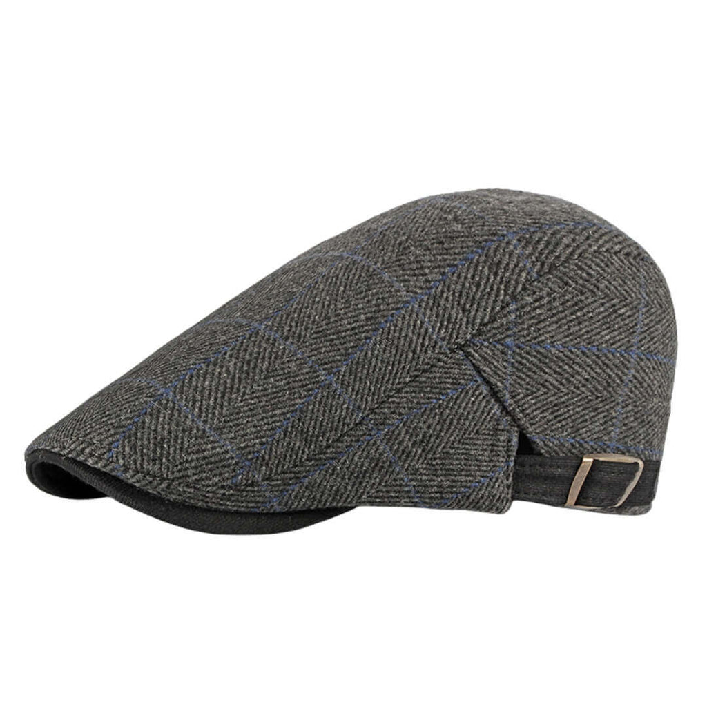 Katoenen flatcap met visgraat — WADDINXVEEN