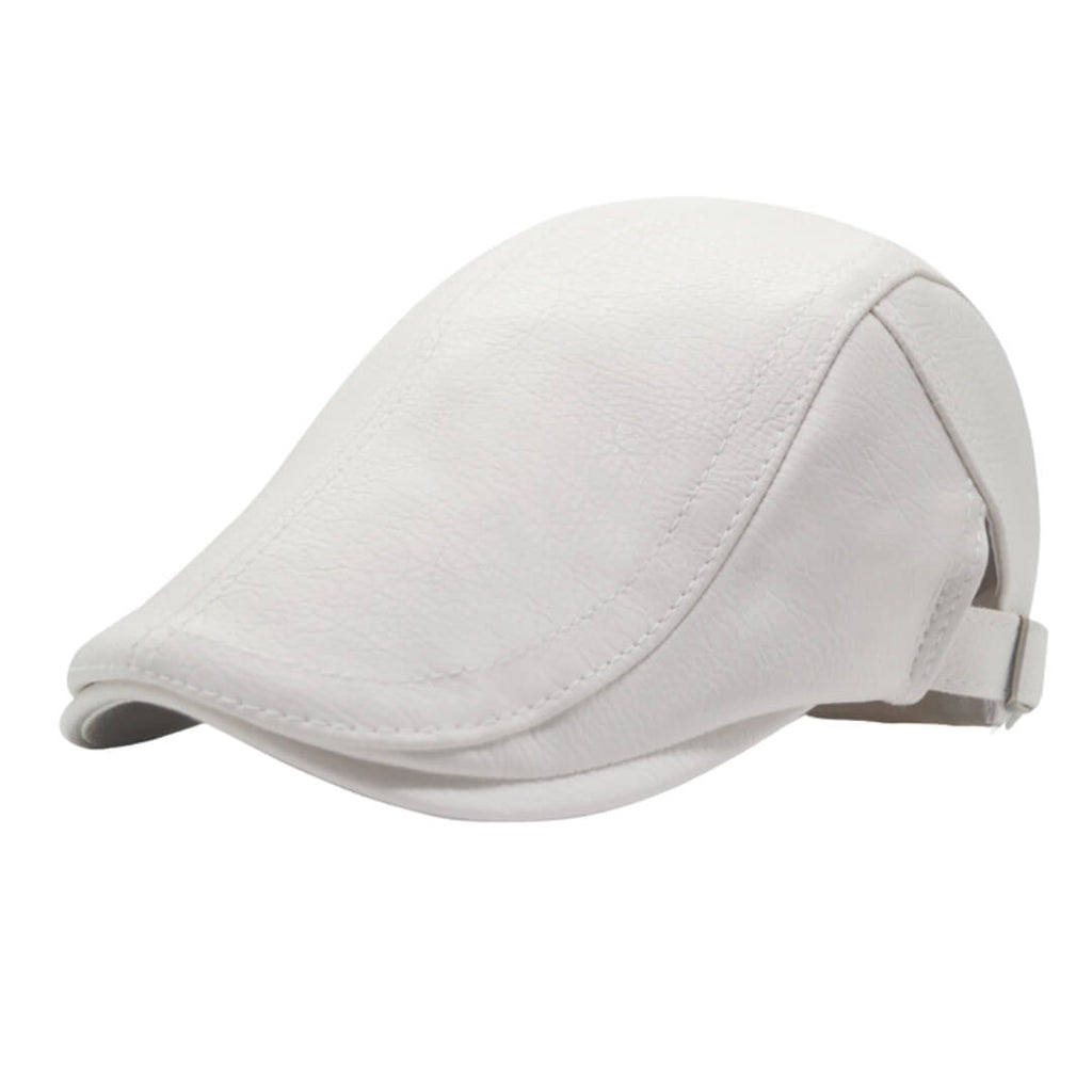 Leren flatcap — DENEKAMP