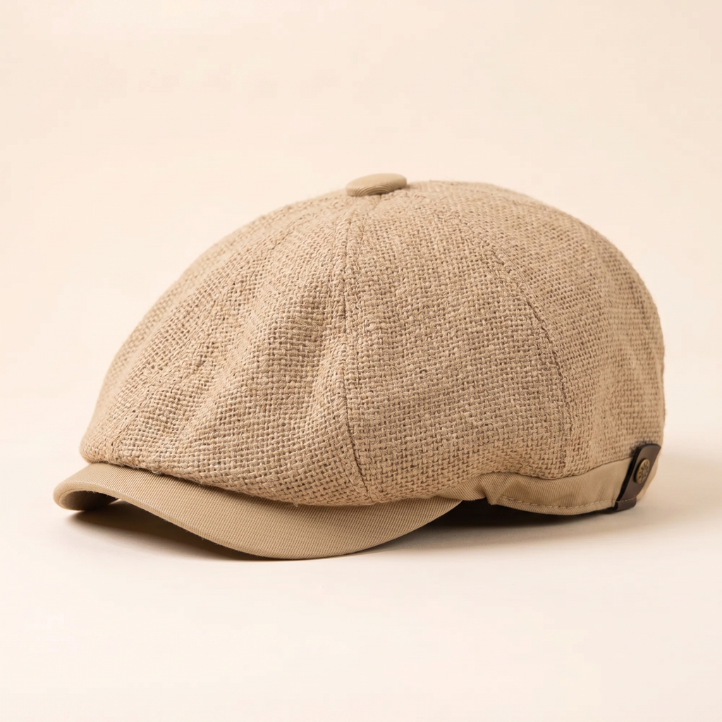 Linnen flatcap — BUDEL
