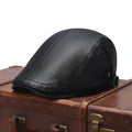 Leren flatcap — DENEKAMP