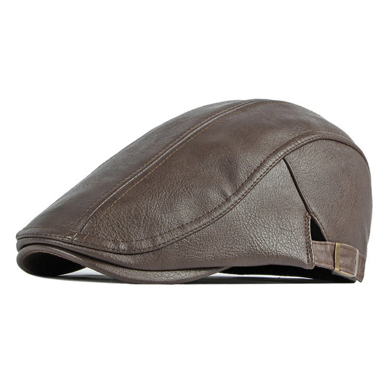 Leren flatcap — BELLINGWOLDE