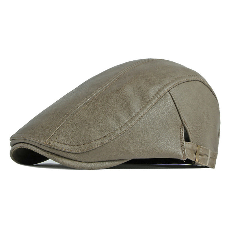 Leren flatcap — BORGER