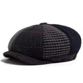Wollen flatcap met patchwork — NOORDHORN
