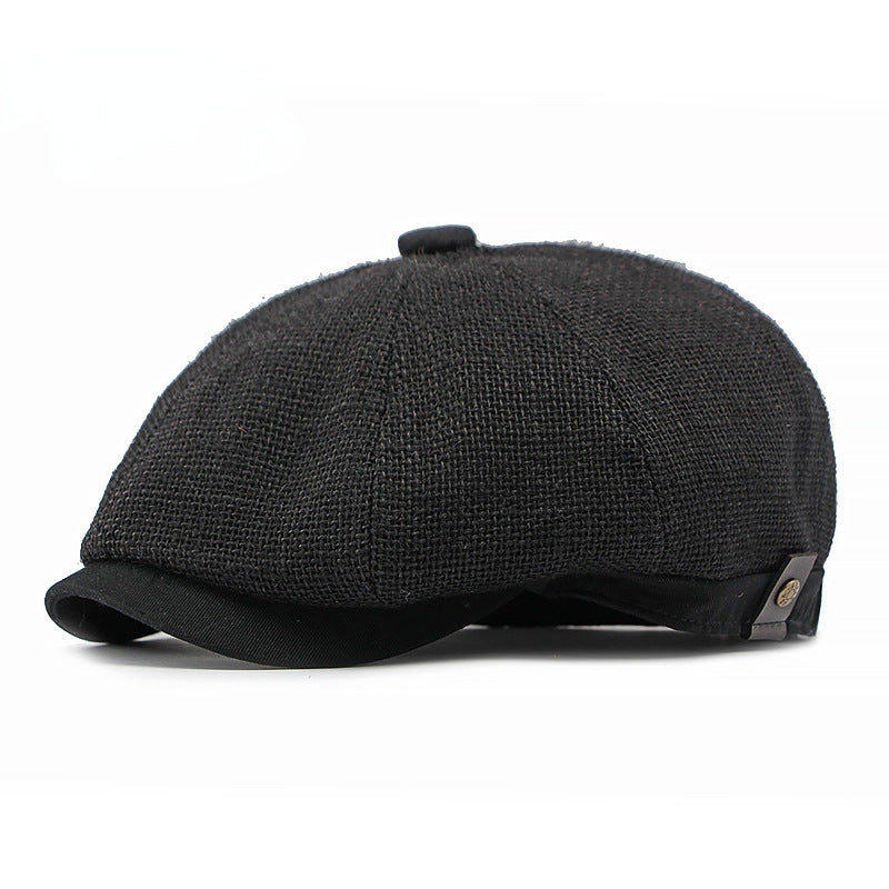 Linnen flatcap — SCHOORL