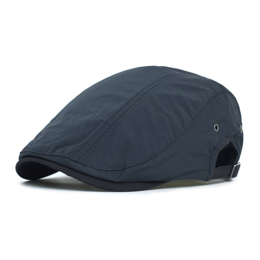 Katoenen flatcap met krijtstreep — RUINEN