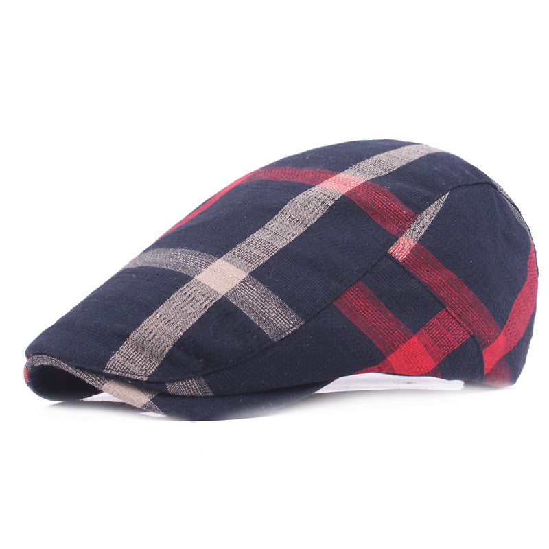 Katoenen flatcap met ruit — NIJMEGEN