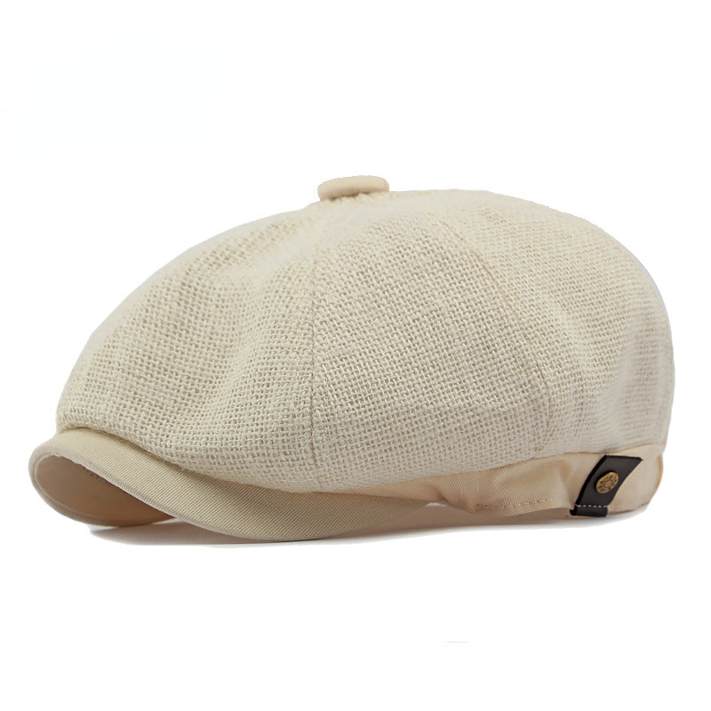 Linnen flatcap — BRUMMEN