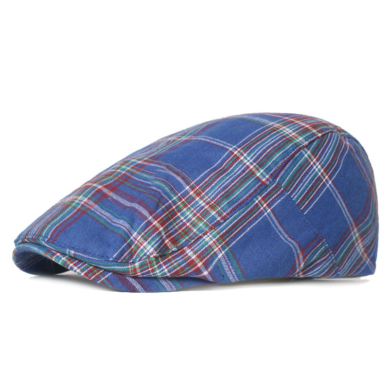 Flatcap van wolmix met tartan — ERMELO