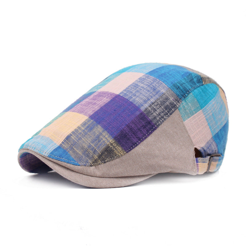 Katoenen flatcap met ruit — MENALDUM