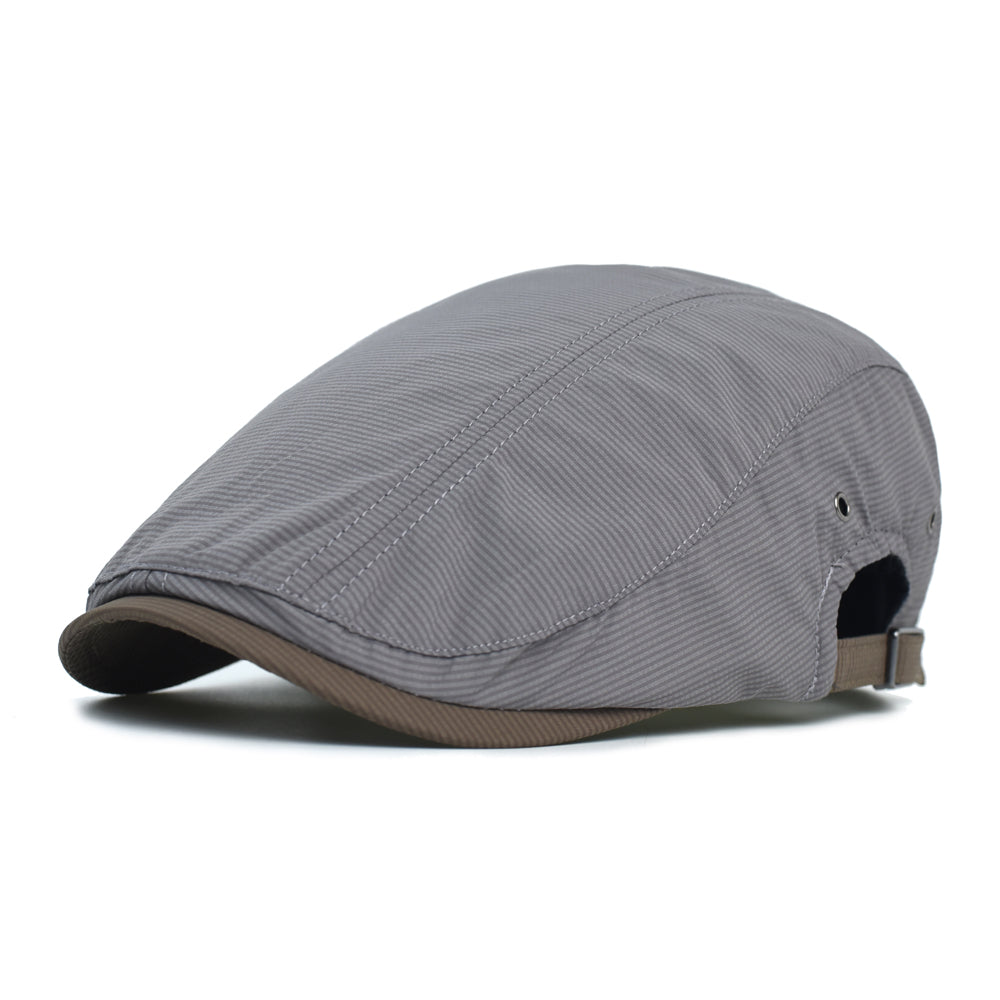 Katoenen flatcap met krijtstreep — RUINEN