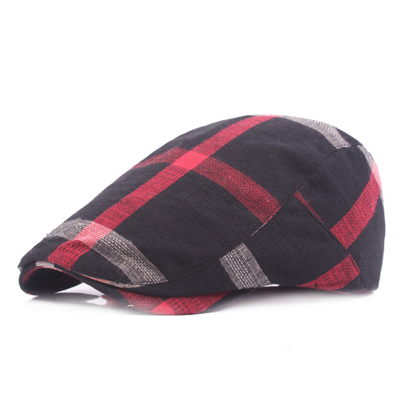Katoenen flatcap met ruit — NIJMEGEN
