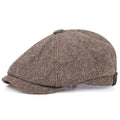 Wollen flatcap met visgraat — ZAAMSLAG