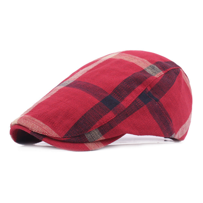 Katoenen flatcap met ruit — MENALDUM