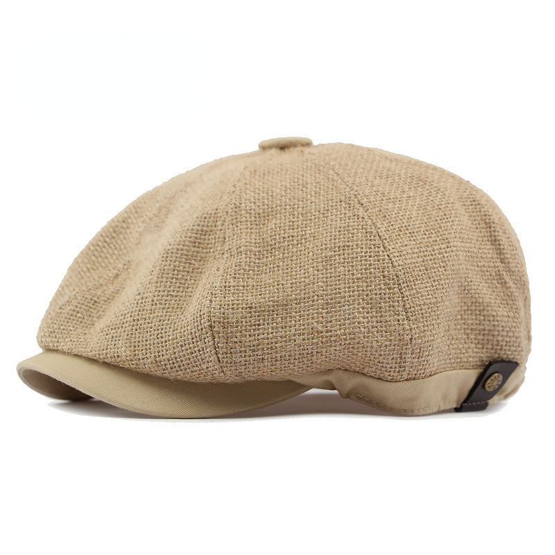 Linnen flatcap — SCHOORL