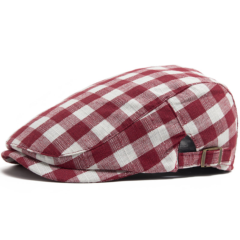 Katoenen flatcap met ruit — RUURLO