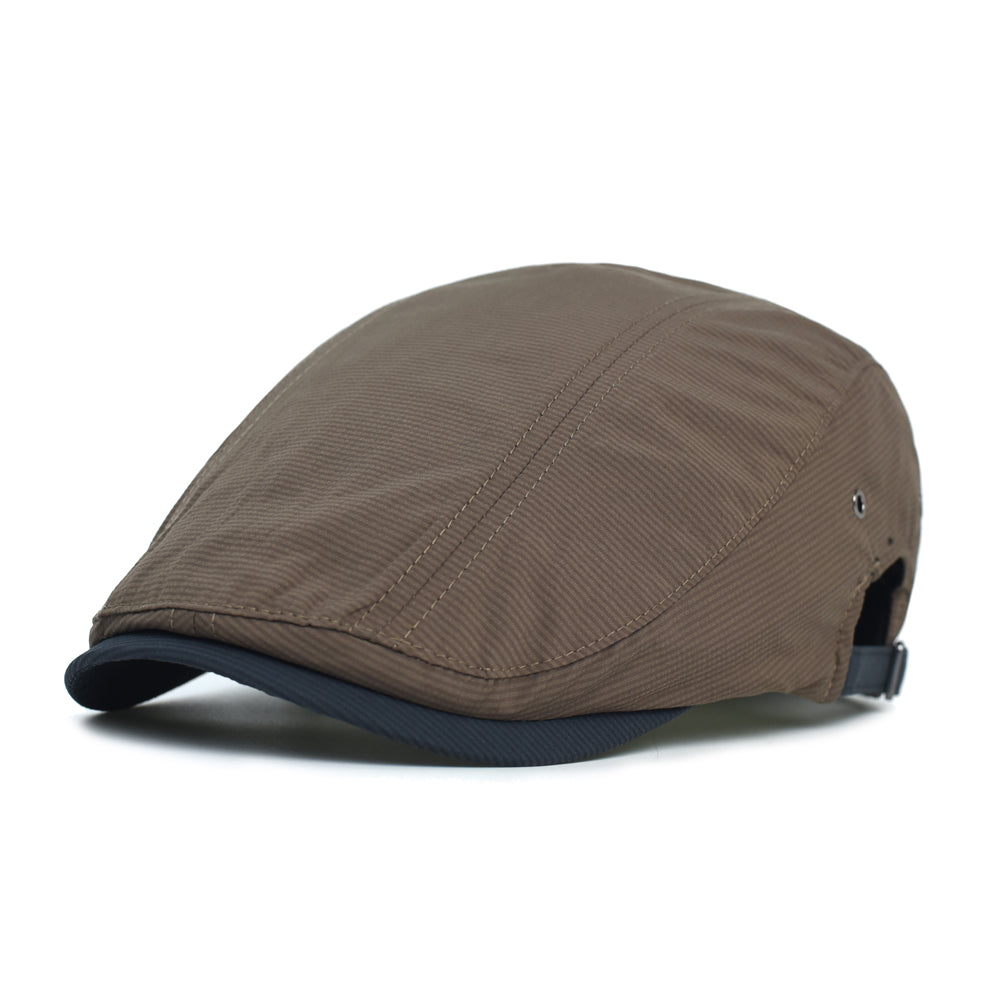 Katoenen flatcap met krijtstreep — RUINEN