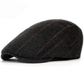 Flatcap van wolmix met visgraat — WOUDENBERG