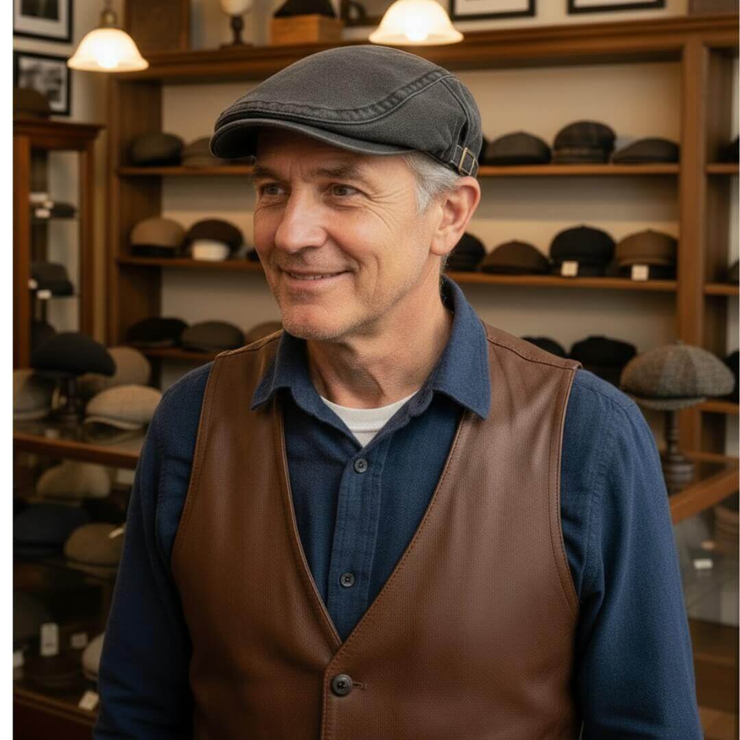 Denim flatcap — MIERLO