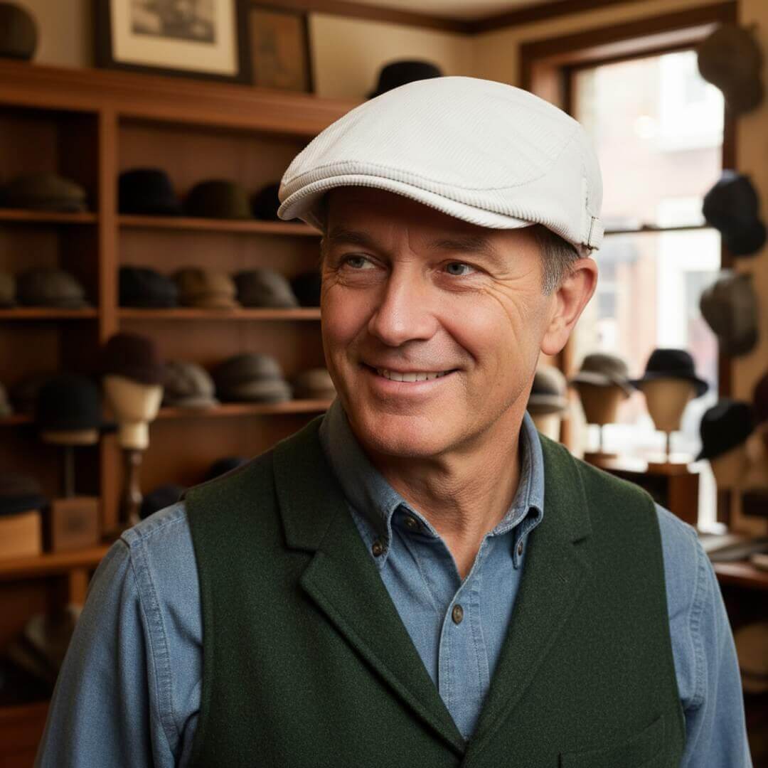 Corduroy flatcap — HOOGEZAND