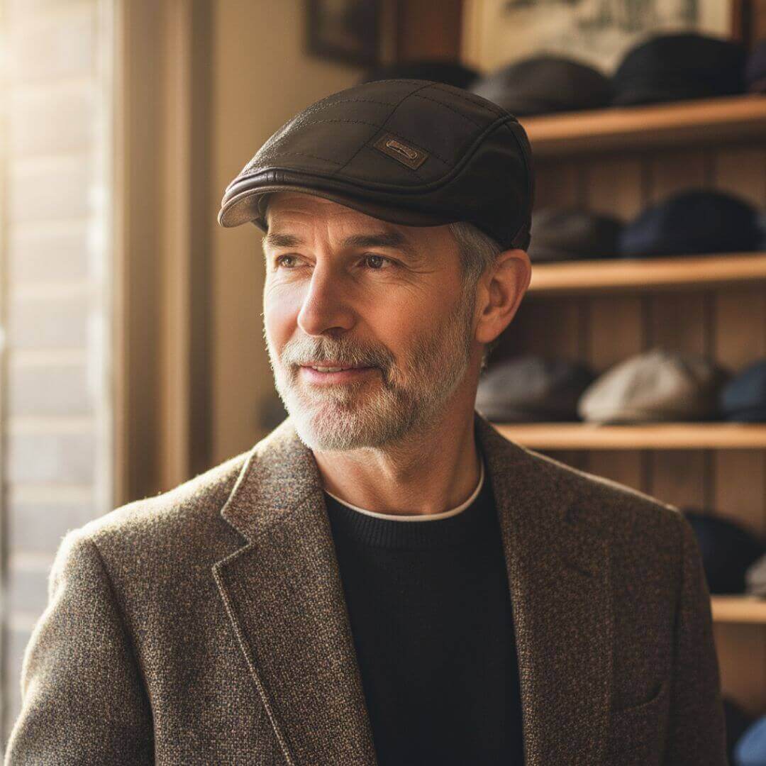 Kunstleren flatcap — WESTERVOORT