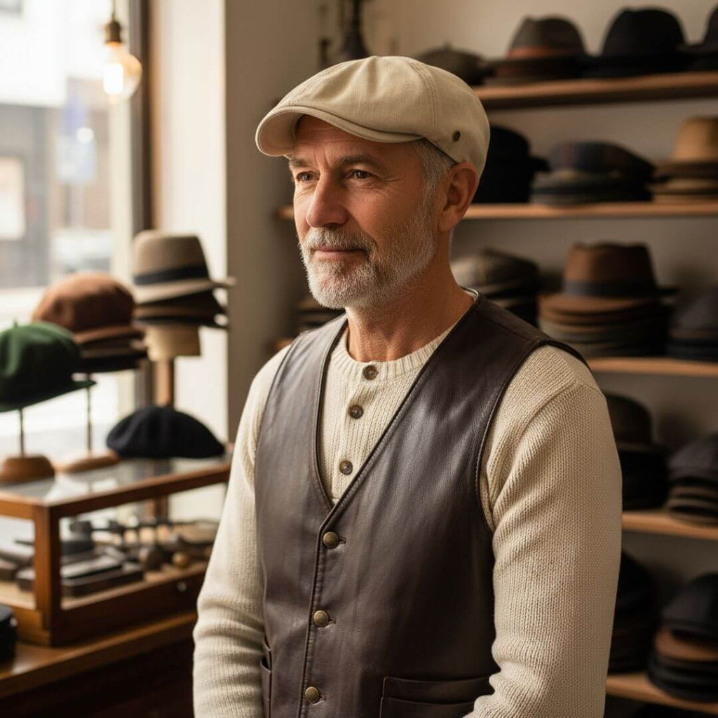 Katoenen flatcap — RIJSSEN