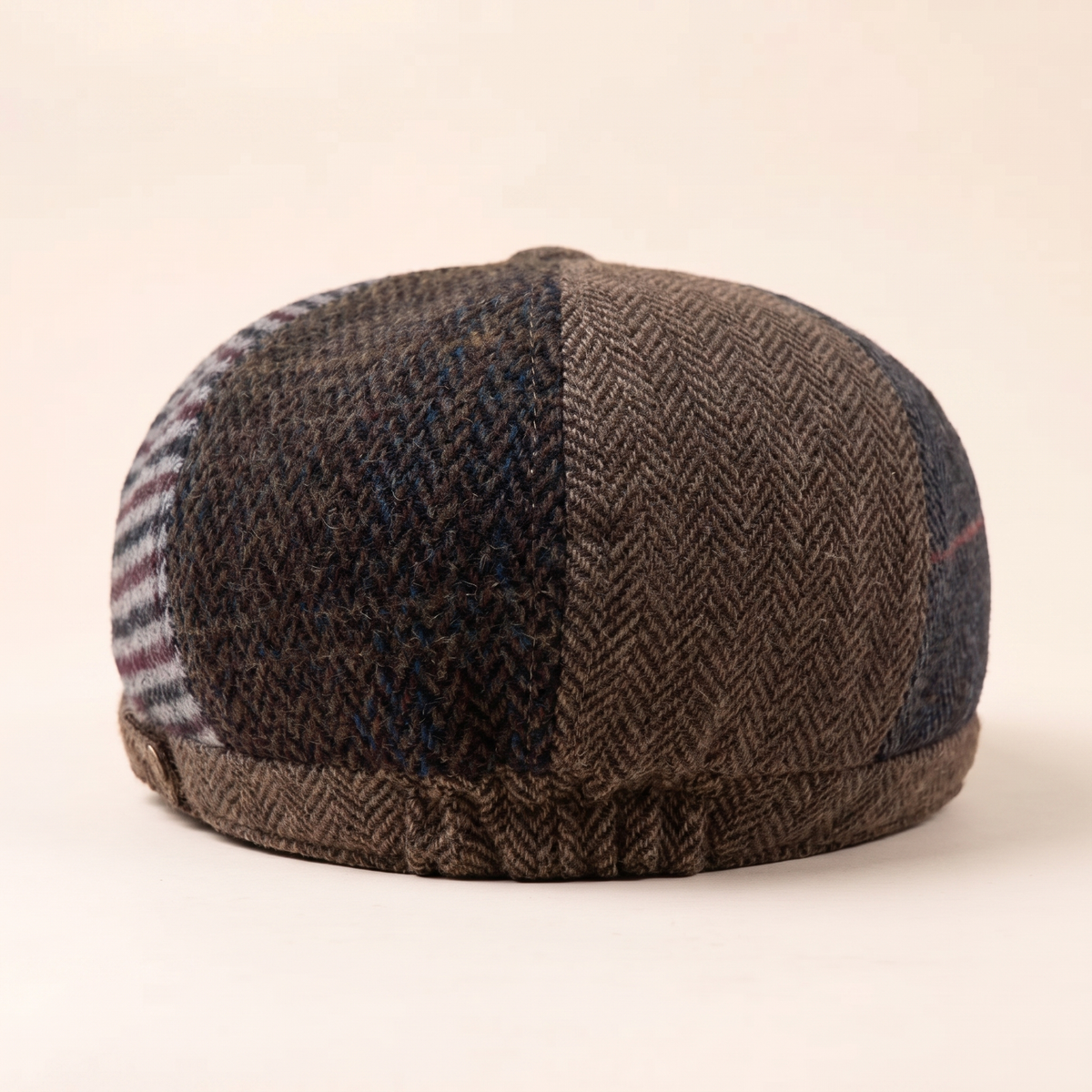 Wollen flatcap met patchwork — HAPERT
