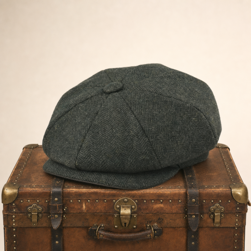 Wollen flatcap — MOERKAPELLE